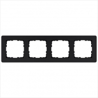 Рамка 4-м G-Flex черн. матов. soft touch Jasmart G1104PB