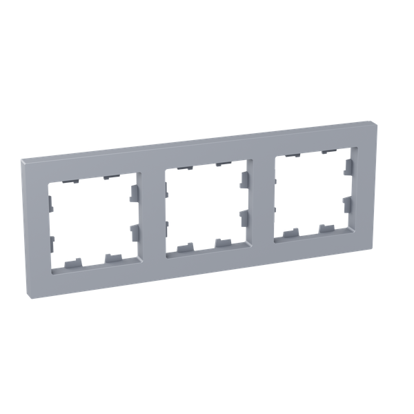 Рамка 3-м Эпика пластик алюм. EKF UP1-FPA-03