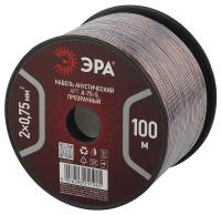 Кабель акустический 2х0.75 прозр. (м) Эра Б0048272