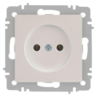 Розетка 1-м СП Accent 6-201-06 16А IP20 250В 2P перламутр. Intro Б0063667