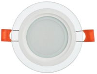 Светильник светодиодный ДВО 1620 6Вт 3000К IP20 встраив. со стекл. круг IEK LDVO0-1620-06-3000-K01