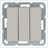 Выключатель 3-кл. 10А IP20 механизм тауп Jasmart G3031T