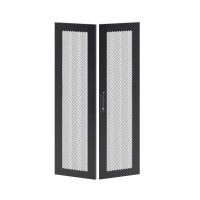 Дверь двустворчатая для IT-CQE 1200х600 перфорир. RAL9005 DKC RBITCPMD1260