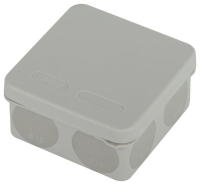 Коробка распаячная 80х80х40мм двухкомпонентн. HF стойкая к УФ прямой монтаж IP67 сер. KOR-80-80-40-9g-2MP Эра Б0060290