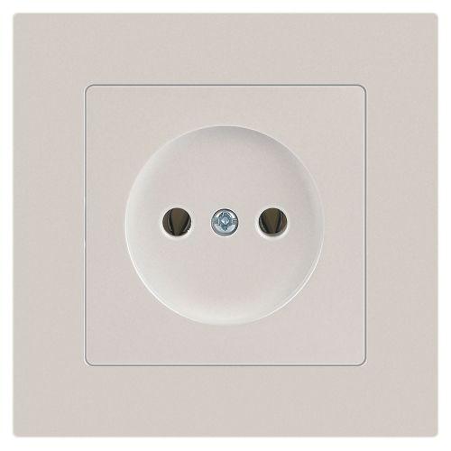 Розетка 1-м СП Accent 6-201-06 16А IP20 250В 2P перламутр. Intro Б0063667
