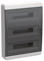 Корпус ЩРН-П-54 TEKFOR IP41 черн. прозр. дверь пластик. IEK TF5-KP12-N-54-41-K01-K03