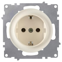 Розетка 1-м СП Florence 16А IP20 с заземл. винтов. клеммы механизм беж. (1E10201301) OneKeyElectro 2172788