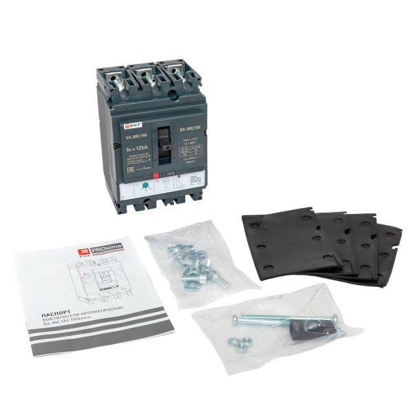 Выключатель автоматический 3п 160/125А 36кА ВА-99C Compact NS PROxima EKF mccb99C-160-125