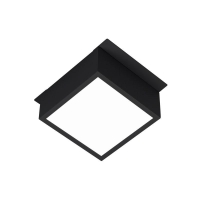 Светильник светодиодный DL-GRIGLIATO-S90x90-12W Warm3000 BK 90 deg 230) IP40 металл Arlight 038327