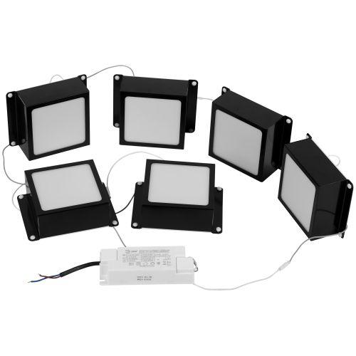 Светильник светодиодный SPO-646-3-4K-B6 36Вт 4000К 3420лм грильято 100х100 домино компл. 6 кубиков и драйвер бел. Эра Б0063052