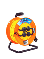 Удлинитель на катушке 4х50м с заземл. 16А IP44 3.5кВт ПВС 3х1.5 термозащ. КОСМОС YKKsm50m-4g-Z(16A)IP