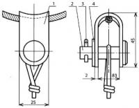 Скоба для проводов КС-061-1