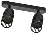 Светильник 4208 2хGU10 настенно-потолочный черн. IEK LT-USB0-4208-GU10-2-K02