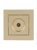 Розетка ТВ проходная VESNA зол. LEZARD 742-3688-129