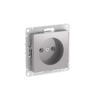 Розетка AtlasDesign 16А без заземл. без шторок быстрозажим. клем. механизм алюм. SE ATN000341S