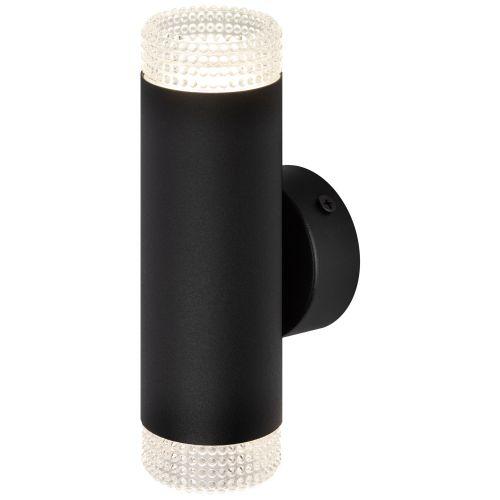 Светильник WL50 BK/TR 2хGU10 2х12Вт IP20 настенный черн. прозр. Эра Б0061194