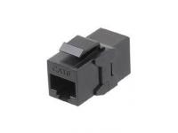 Адаптер проходной (coupler) RJ-45(8P8C) формата Keystone Jack кат. 6 4 пары CA2-KJ-C6-BK черн. Hyperline 444915