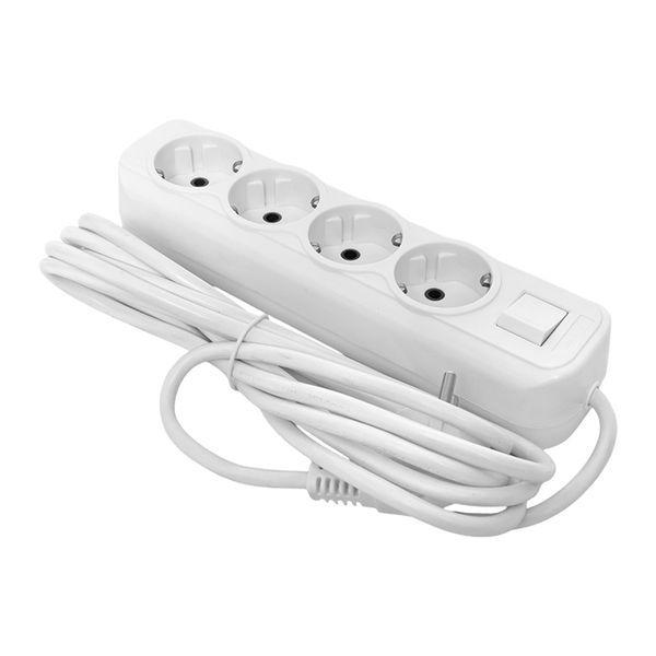 Удлинитель 4х3м с заземл. 16А IP20 Эксперт 3.0кВт с выкл. ПВС 3х1 EKF UBA16-310-4-03i