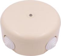 Коробка распределительная 110мм (4 кабельных ввода в комплекте) пластик песочн. зол. Bironi B1-522-24-K