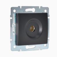 Розетка телевизионная оконечная TV СП Karina механизм черн. бархат LEZARD 707-4288-130