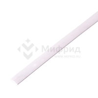 Трубка термоусадочная ТУТ нг 8.0/4.0 бел. 1м REXANT 20-8001