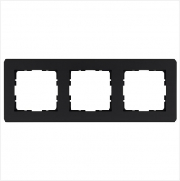 Рамка 3-м G-Flex черн. матов. soft touch Jasmart G1103PB