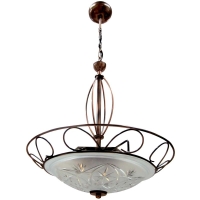 Светильник "Искра" 400 НСБ 01-3х60-160 корпус "Орнамент" медь ИУ (es) прозр./матов. Элетех 1005251584