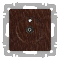 Розетка телевизионная одиночная TV СП Accent 6-301-10 IP20 венге Intro Б0063620