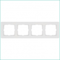 Рамка 4-м G-Flex бел. глянцевый Jasmart G1104W