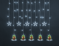 Гирлянда светодиодная "Бахрома" "Звезды и елки" 95 028 NGF-D037-05 3х0.6м CW IP20 Navigator 95028