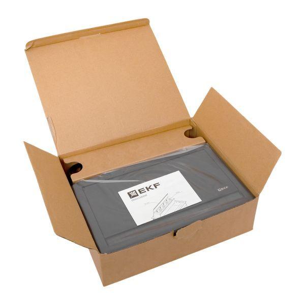 Блок розеточный встраиваемый настольный выдвижной 8 мод. черн. C-Line EKF cl-vnbv-8-b