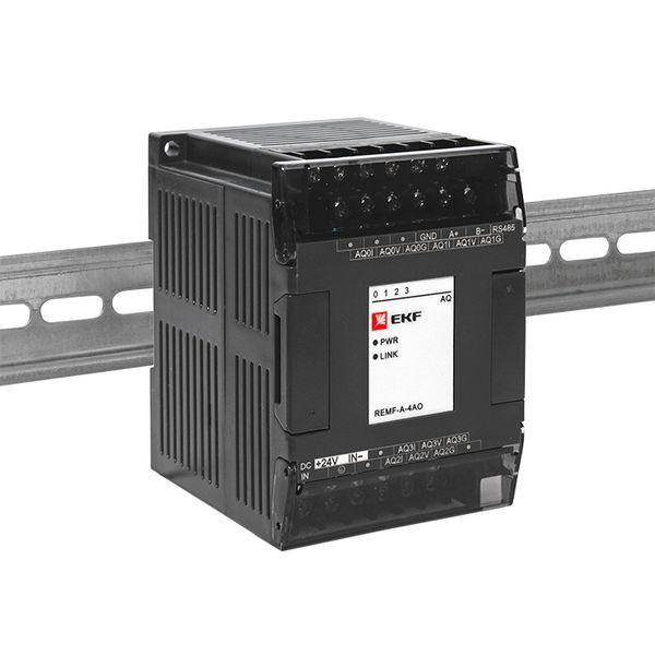 Модуль аналогового вывода REMF 4 PRO-Logic (без поверки) EKF REMF-A-4AO