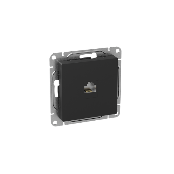 Розетка компьютерная СП Эпика RJ45 кат.5 механизм черн. EKF UP1-SOB-RJ45-5