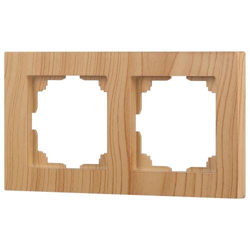 Рамка 2-м СП Accent 6-502-11 сосна Intro Б0063729