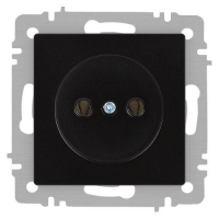 Розетка 1-м СП Accent 6-201-05 16А IP20 250В 2P антрацит Intro Б0063665