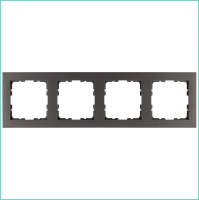 Рамка 4-м G-Classic мокко Jasmart G1004Z