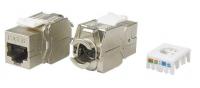 Вставка Keystone Jack RJ-45(8P8C) кат. 6 экранир. 180град. Toolless KJ8-8P8C-C6-180-TLS-SH-F-WH бел. Hyperline 426188