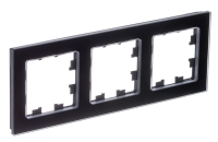 Рамка 3-м AtlasDesign Nature натур. стекло черн. SE ATN361003