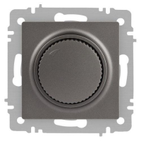 Светорегулятор поворотный СП Accent 6-401-09 600Вт 230В IP20 титан Intro Б0063685