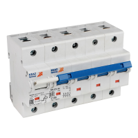 Выключатель автоматический модульный 4п C 80А 10кА OptiDin BM125-4NC80-НР-8ln-УХЛ3 с независимым расцепителем КЭАЗ 336385