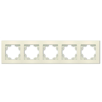 Рамка 5-м Афина универс. сл. кость (ivory) Universal A1042-I