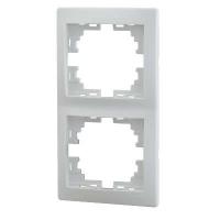 Рамка 2-м Mira вертикал. бел. LEZARD 701-0200-152