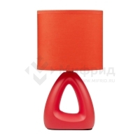 Светильник настольный JH2-01-og E14 IP20 170х100х300мм керамика; ткань; PVC-пластик оранж. JazzWay 5062290