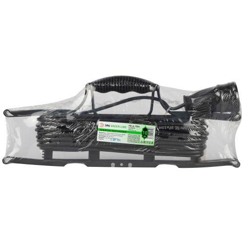 Удлинитель-шнур на рамке 1х10м без заземл. ПВС 2х0.75 GREEN LINE FR-6-10m Эра Б0065090