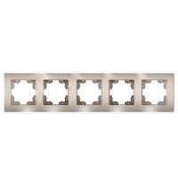 Рамка 5-м Афина стеклянная шампань UNIVersal 2282