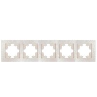 Рамка 5-м Афина фактурная универс. жемчуж. Universal A11042-Obr