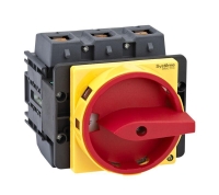Выключатель-разъединитель 3п 125А IP20 с красн. рукоят. на дверцу 4 винтами с замком SE MSD125310R