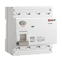 Выключатель дифференциального тока 4п 63А 100мА тип AC 6кА ВД-100N электромех. PROxima EKF E1046M63100