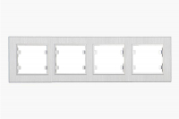 Рамка 4-м Karea LINE STAR жемчуж. Makel 86100704