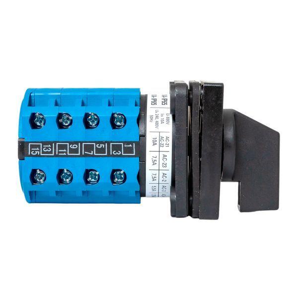 Переключатель кулачковый ПК-1-24 4п 10А "1-0-2" IP65 EKF pk-1-24-10-65